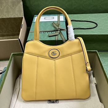 Gucci Petite GG Small Tote Yellow Bag 28x21x6.5cm