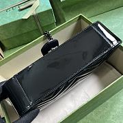 Gucci GG Marmont Patent Small Shoulder Bag Black 26x15x7cm - 3