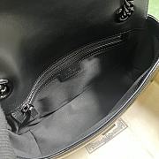 Gucci GG Marmont Patent Small Shoulder Bag Black 26x15x7cm - 4