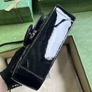 Gucci GG Marmont Patent Mini Shoulder Bag Black 22x13x6cm - 5