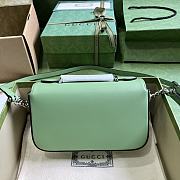 Gucci Petite GG Mini Shoulder Green Bag 21x10x5cm - 3