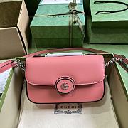 Gucci Petite GG Mini Shoulder Pink Bag 21x10x5cm - 1