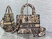 Dior Medium Lady D-Lite Bag Beige and Black 24 x 20 x 11 cm - 1