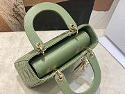 Dior Lady Small My ABC Green Lambskin 20 x 17 x 8 cm - 5