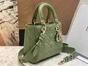 Dior Lady Small My ABC Green Lambskin 20 x 17 x 8 cm - 2