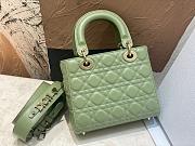 Dior Lady Small My ABC Green Lambskin 20 x 17 x 8 cm - 3