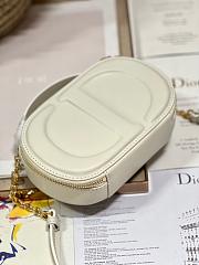 Dior CD Signature Oval Camera Bag White 18x11x6.5cm - 4