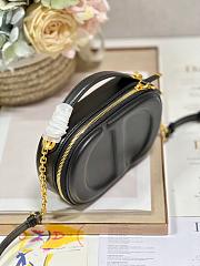 Dior CD Signature Oval Camera Bag Black 18x11x6.5cm - 4