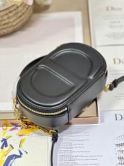 Dior CD Signature Oval Camera Bag Black 18x11x6.5cm - 3