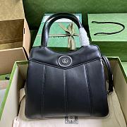 Gucci Petite GG Small Tote Black Bag 28x21x6.5cm - 1