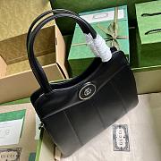 Gucci Petite GG Small Tote Black Bag 28x21x6.5cm - 5