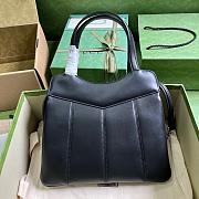 Gucci Petite GG Small Tote Black Bag 28x21x6.5cm - 3