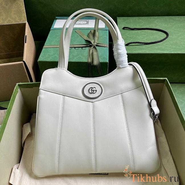 Gucci Petite GG Small Tote White Bag 28x21x6.5cm - 1