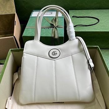 Gucci Petite GG Small Tote White Bag 28x21x6.5cm