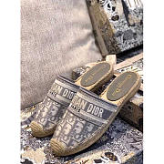 Dior Espadrilles Mules Gray - 1