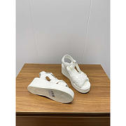 Chanel Open Toe Platform Casual Style Leather Party Style White - 3