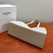 Celine Cabas 16 Smooth Calfskin Limestone White 37x26x14cm - 2