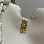 Celine Cabas 16 Smooth Calfskin Limestone White 37x26x14cm - 3