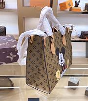 LV-Mickey yellow flower Onthego medium handbag M45039 Size 34x26x15 cm  - 3