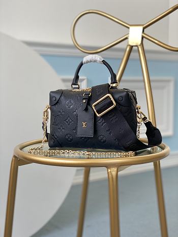 Louis Vuitton LV Petite Malle Souple Black 20x14x7.5cm