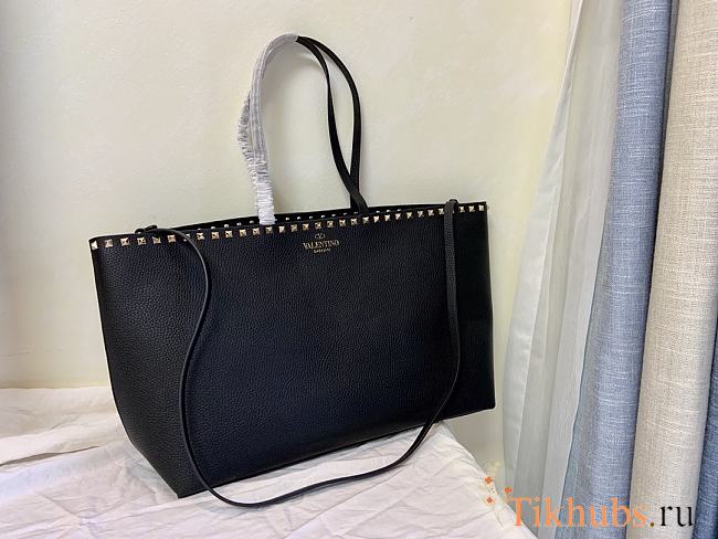 Valentino Garavani Rockstud Black Tote Bag 48 x 27.5 x 12.5cm - 1