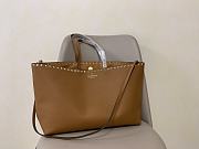 Valentino Garavani Rockstud Caramel Black Tote Bag 48 x 27.5 x 12.5cm - 1