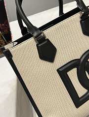 DG Bag Canvas Tote White 31x27x16cm - 6