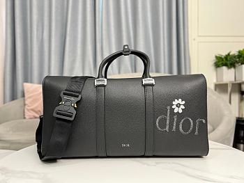 Dior By ERL Lingot 50 Bag Black Grained Calfskin 50 x 25 x 21.5 cm