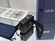 Dior By ERL Pouch With Strap Black Grained Calfskin 17x12.5x5cm - 6