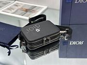 Dior By ERL Pouch With Strap Black Grained Calfskin 17x12.5x5cm - 4