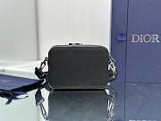 Dior By ERL Pouch With Strap Black Grained Calfskin 17x12.5x5cm - 5