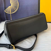 Fendi Peekaboo Mini Black Nappa Leather Bag 18x23x11cm - 6