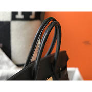 Hermes Birkin 35 Leather Bag Black Gold 35cm - 6