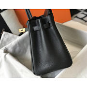 Hermes Birkin 35 Leather Bag Black Gold 35cm - 5