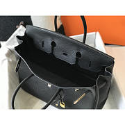 Hermes Birkin 35 Leather Bag Black Gold 35cm - 4