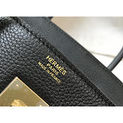 Hermes Birkin 35 Leather Bag Black Gold 35cm - 2