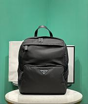 Prada Re-Nylon Saffiano Leather Backpack 39x30x17cm - 1