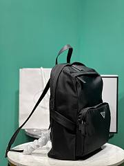 Prada Re-Nylon Saffiano Leather Backpack 39x30x17cm - 6