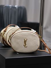 YSL Cassandra Raffia Camera Shoulder Bag 22x16.5x6cm - 1