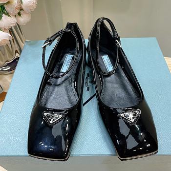 Prada Patent Leather Ballerinas Black 