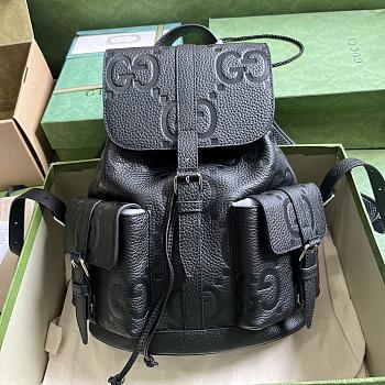 Gucci Jumbo GG Small Backpack Black 26x33x10cm