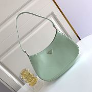 Prada Cleo Brushed Leather Shoulder Bag Green 27x21x5cm - 1