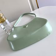 Prada Cleo Brushed Leather Shoulder Bag Green 27x21x5cm - 5