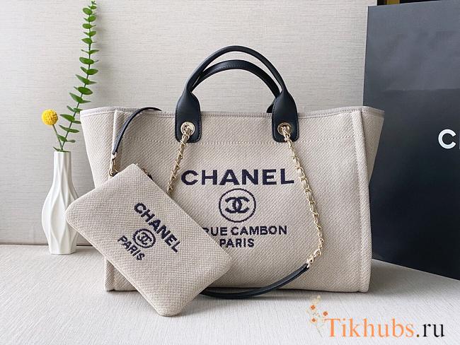 Chanel Shopping Tote Canvas 38x22x13cm - 1