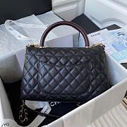 Chanel Medium Coco Wine Handle Black Caviar Gold 29cm - 6