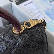 Chanel Medium Coco Wine Handle Black Caviar Gold 29cm - 4