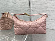 Dior Medium Diortravel Nomad Pouch Pink Calfskin 22x13x9.5cm - 1