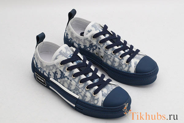 Dior B23 Oblique Low Top Sneaker Blue - 1