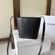 Celine Small Bucket Cuir Triomphe Black 17x22x10cm - 5