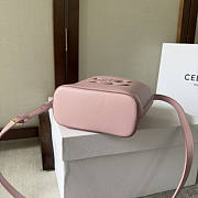 Celine Small Bucket Cuir Triomphe Pink 17x22x10cm - 4